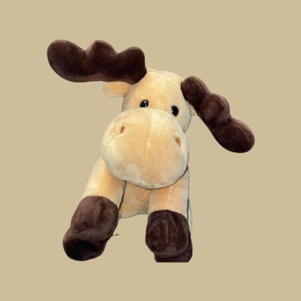 Wishpets 12" Butterscotch Moose Plush Stuffed Animal Woodland Nursery Brown Toy